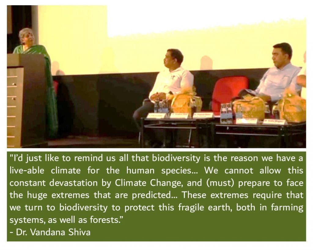 DR VANDANA SHIVA, THE GRANDMAMA OF FOOD WAS HERE IN GOA!