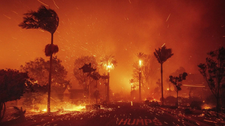 LOS ANGELES FIRE TOLL RISES TO 24 — FROM RED FLAG WARNING, ‘FIRE TORNADO’